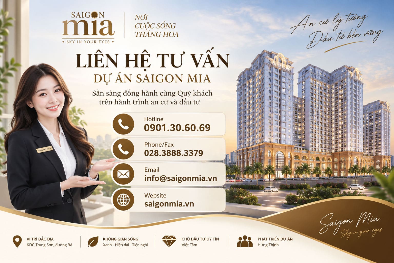 Thông tin liên hệ chính thức Saigon Mia