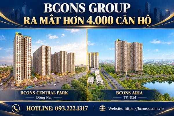 Bcons Group ra mắt 4000 căn hộ ở Bcons Central Park và Bcons Aria