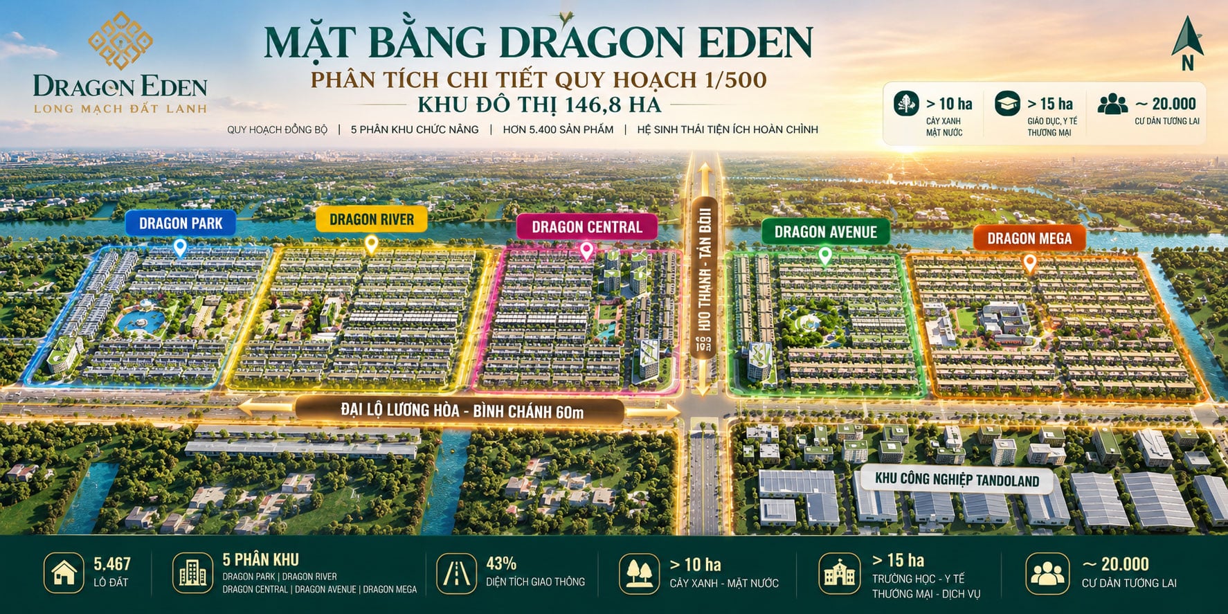 5 phân khu Dragon Eden